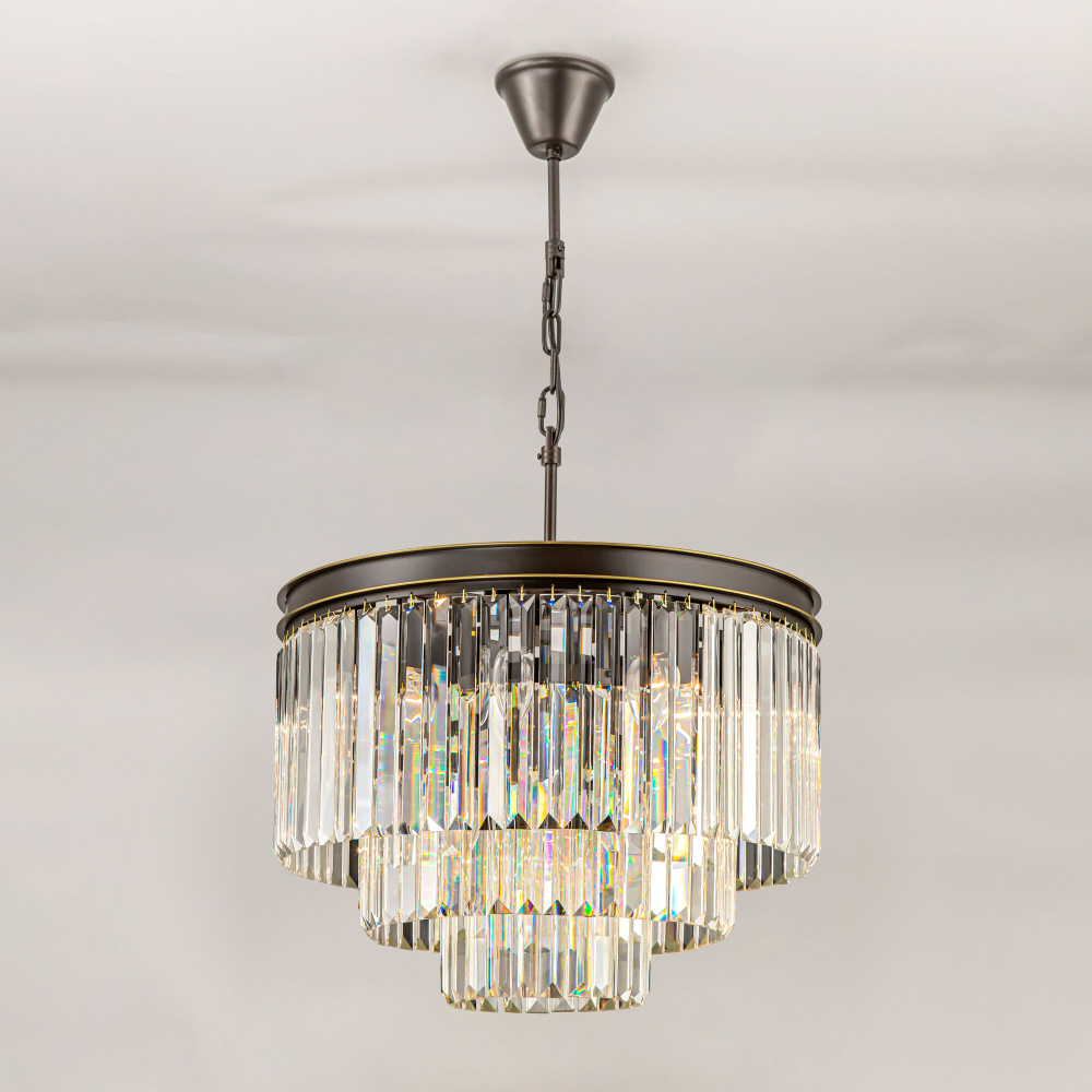 Citilux Мартин CL332131 Люстра хрустальная подвесная Прозрачная