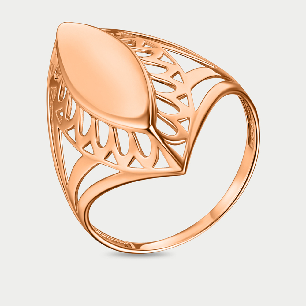 Кольцо женское из розового золота 585 пробы без вставки (арт. К-2884)