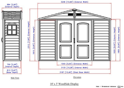 Пристенный хозблок Duramax SidePro 10,5x3