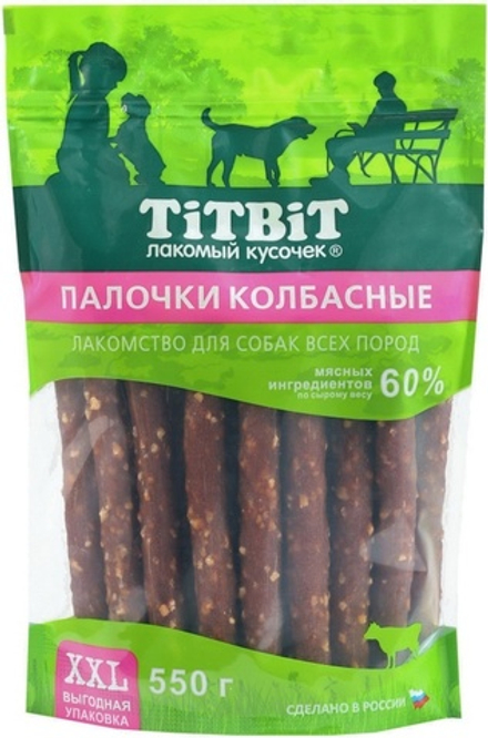 TITBIT палочки колбасные для собак всех пород - 550 гр