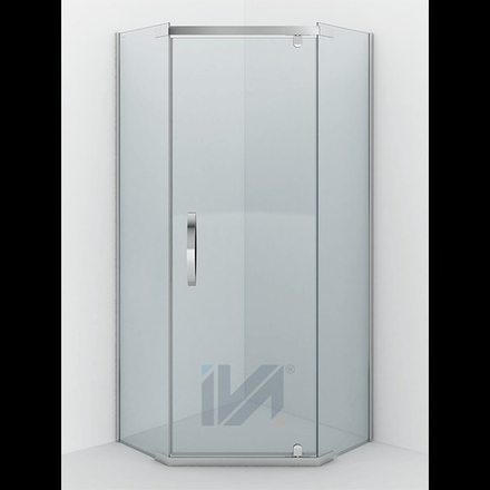 Душевое ограждение IVA E2PS90C 900*900*2000 без поддона, прозрачное стекло, 8 мм.