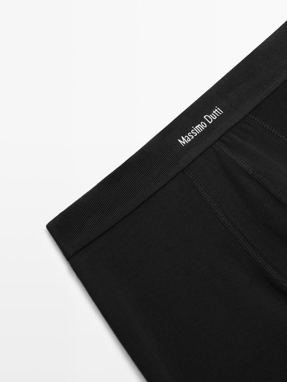 Massimo Dutti русы-боксеры с логотипом на поясе, черный