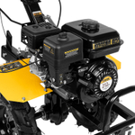 Мотоблок DPT-270X, 7 л.с., диск.сцеп, шир 90 см, глуб 35 см,фрез 3х4,ВОМ,скор 2В/1Н,кол 8" Denzel