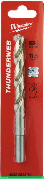 Сверло по металлу Milwaukee Thunderweb HSS-G 11.5x142мм (4932352370)