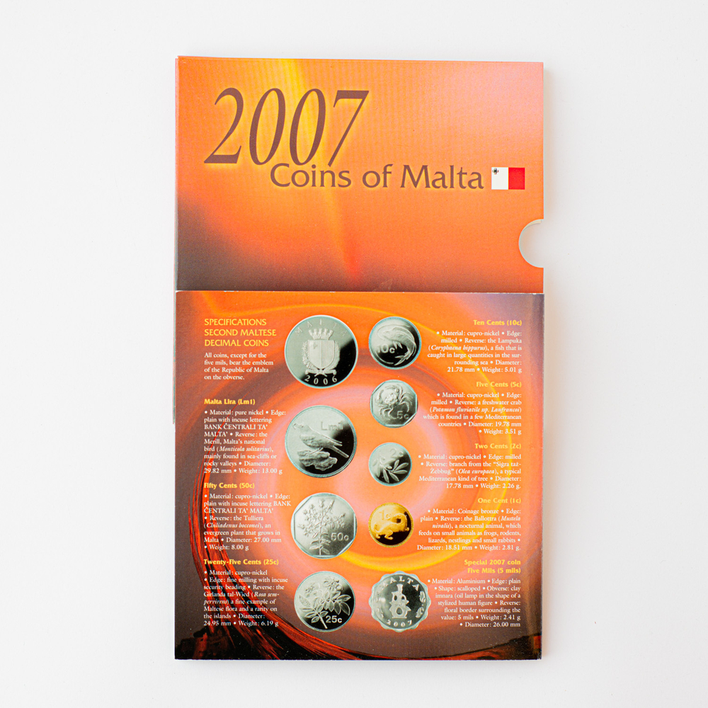 Malta 2007 Official Brilliant Uncirculated Coin Set – Limited Edition