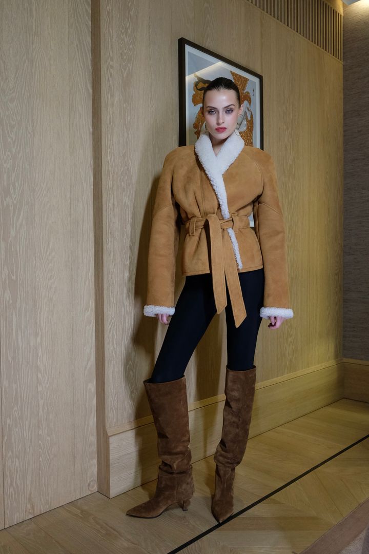 Куртка кожаная зимняя