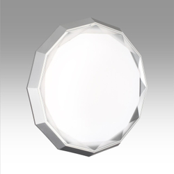 7671/DL COLOR SN 000 Светильник пластик/белый/хром LED 48Вт 3000-6000К D435 IP43 пульт ДУ VAXIN