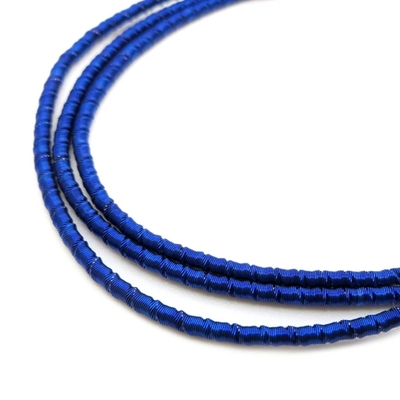 Канитель мягкая, фигурная KAN/LB, 2 мм, матовый, т.синий