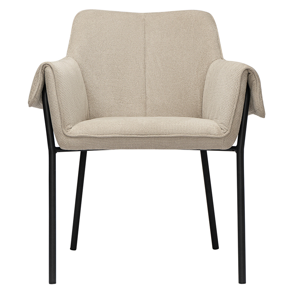 Стул aline, шенилл, серо-бежевый/черный