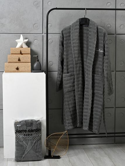 Халат махровый PIERRE CARDIN HOME антрацит