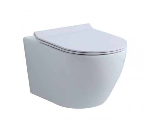 Унитаз подвесной, круглый (БЕЛЫЙ)  GANZER