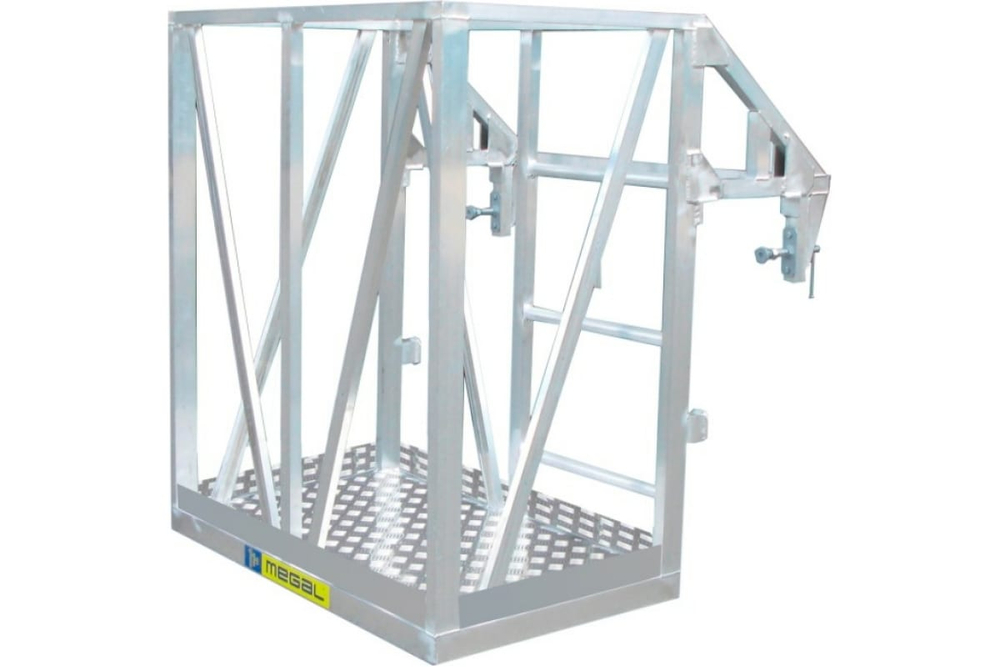 Площадка, навешиваемая на кран-балку с прижимным механизмом MEGAL ПНА-1 (балка 45М)