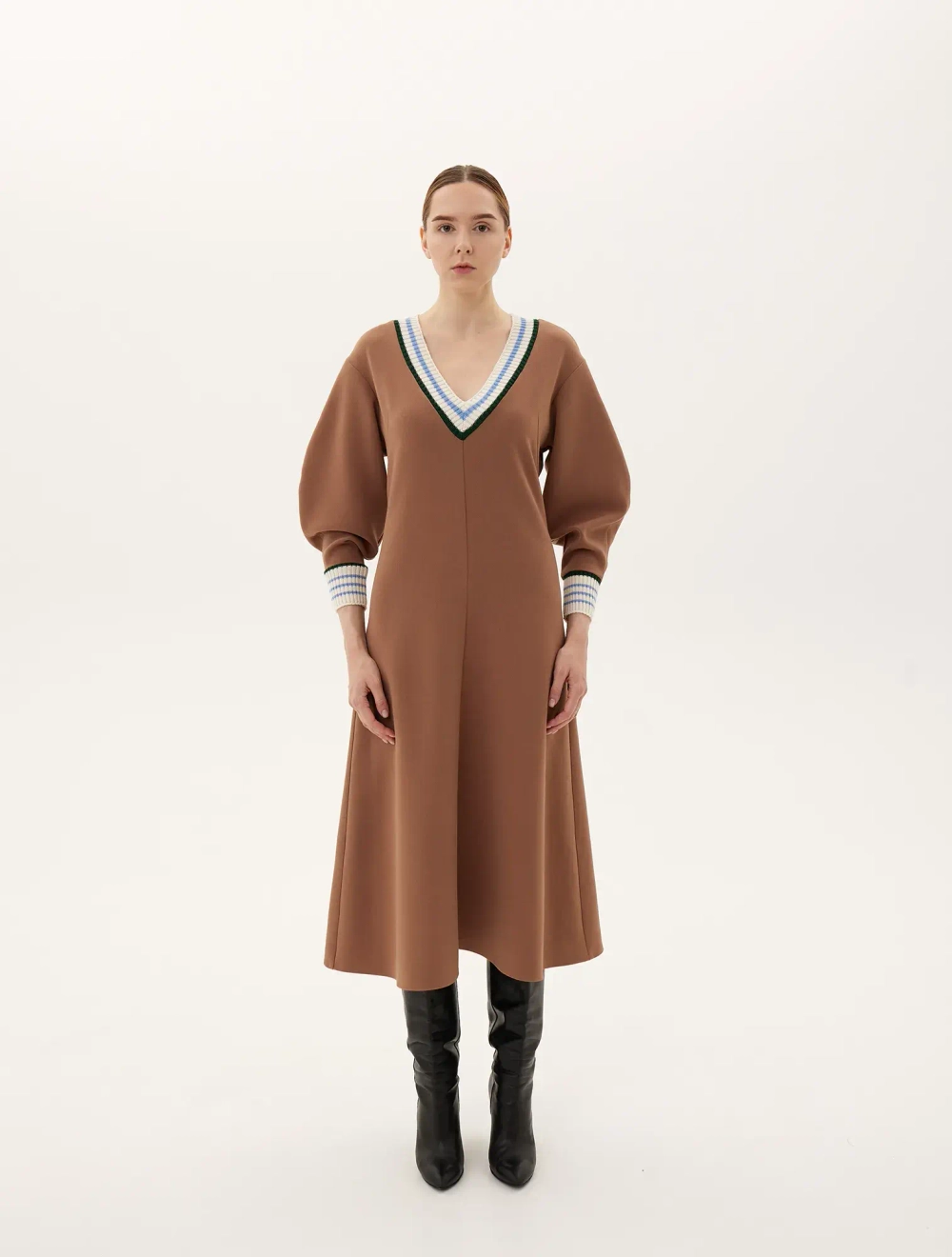 Платье «Анжелика», коричневый