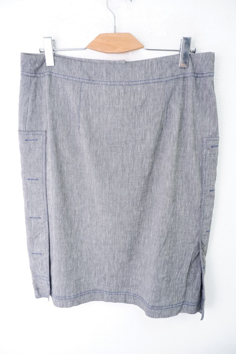 Юбка базовая светло-серая 52 размер