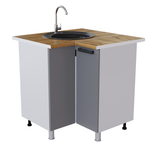 Берн Угловой рабочий стол-мойка 850*850 УМП