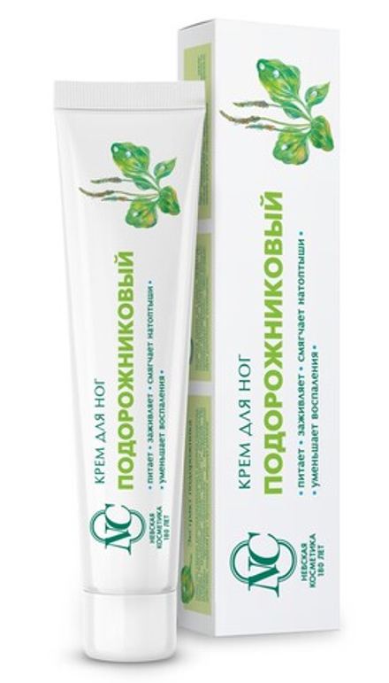 Невская косметика Крем ПОДОРОЖНИКОВЫЙ д/ног 50 мл. 6*36