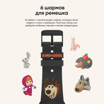Смарт-часы Elari KidPhone Маша и Медведь черный