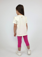 02-154-3 Комплект для девочки (футболка+бриджи)