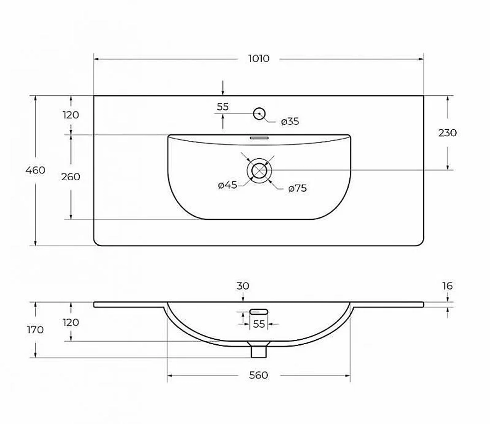 Тумба с раковиной BelBagno UNO-1000-2C-SO-AO голубой матовый
