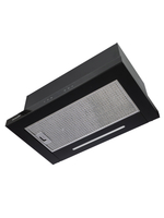 Вытяжка кухонная MACBI Perfa-60G-S/S (BLACK) черный, D150мм, 1200м3/ч, полновстраиваемая, мотор 230Ватт, стекло 60см, сенсорное управление + управление жестами, освещение светодиодное 5W