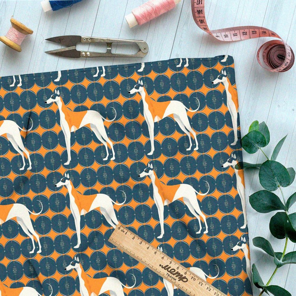 Ткань Ниагара Софт охотничьи псы