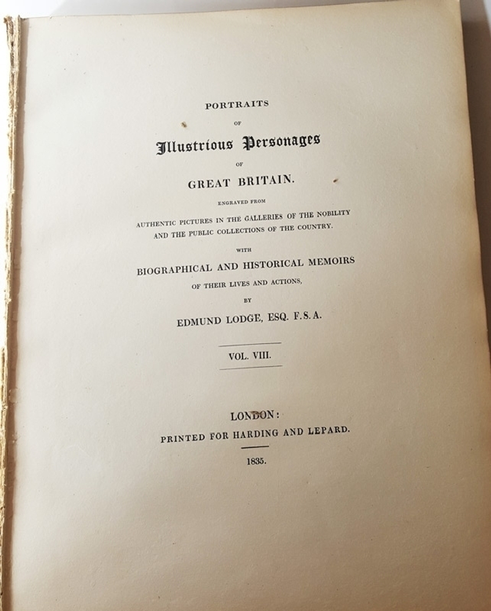 "Portraits of Illustrious Personages of Great Britain"  Edmund Lodge. 1835г.
