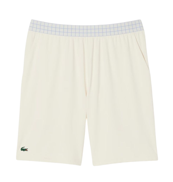 Мужские теннисные шорты Lacoste Ultra Dry Stretch - ecru white