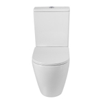Унитаз-компакт безободковый BelBagno Sfera-R BB2141CPR/SC с крышкой-сиденьем микролифт, белый