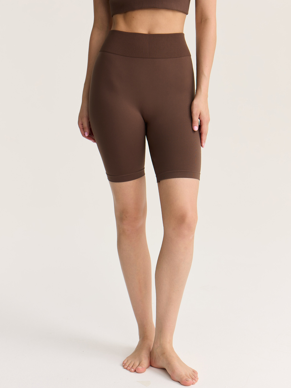 Бесшовные укороченные велосипедки