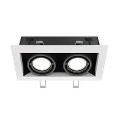 Встраиваемый светильник Металл Модерн / Metal Modern 2*GU10 10 Вт Technical dl008-2-02-w