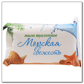 Мыло туалетное ординарное, флоу-пак, 90г