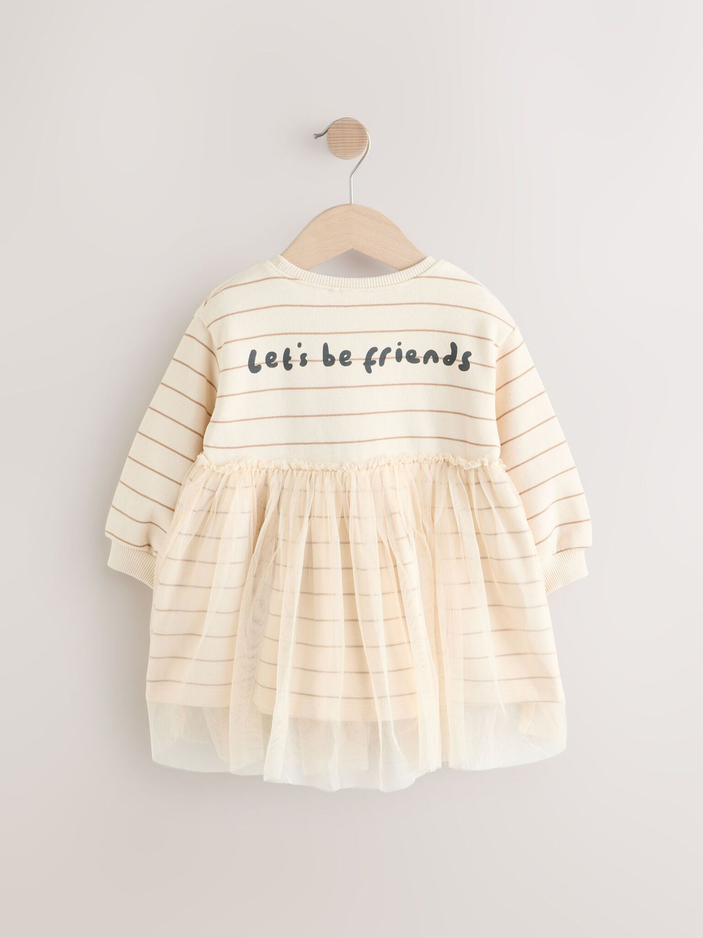 Платье для девочки Next E54-816, Светло-бежевый