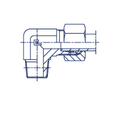 Штуцер FC90 DS20 NPT 1/2" B4 (в сборе)