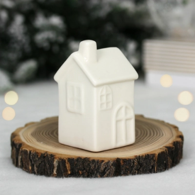 Украшение новогоднее GLOSS «Мой домишко» 3.5*4*6 см, Белый
