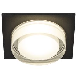 Светильник встраиваемый декоративный ЭРА DK108 BK под лампу MR16 GU5.3 черный | Декоративные встраиваемые светильники