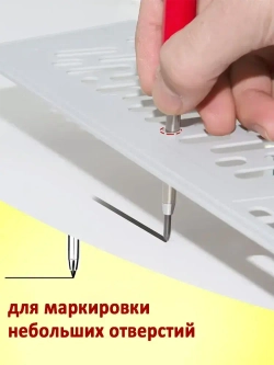 Карандаш строительный с точилкой, с комплектом грифелей.