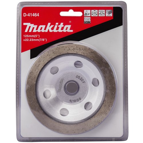 Чашка алмазная Makita сплошная 125x22,23x13x5   D-41464