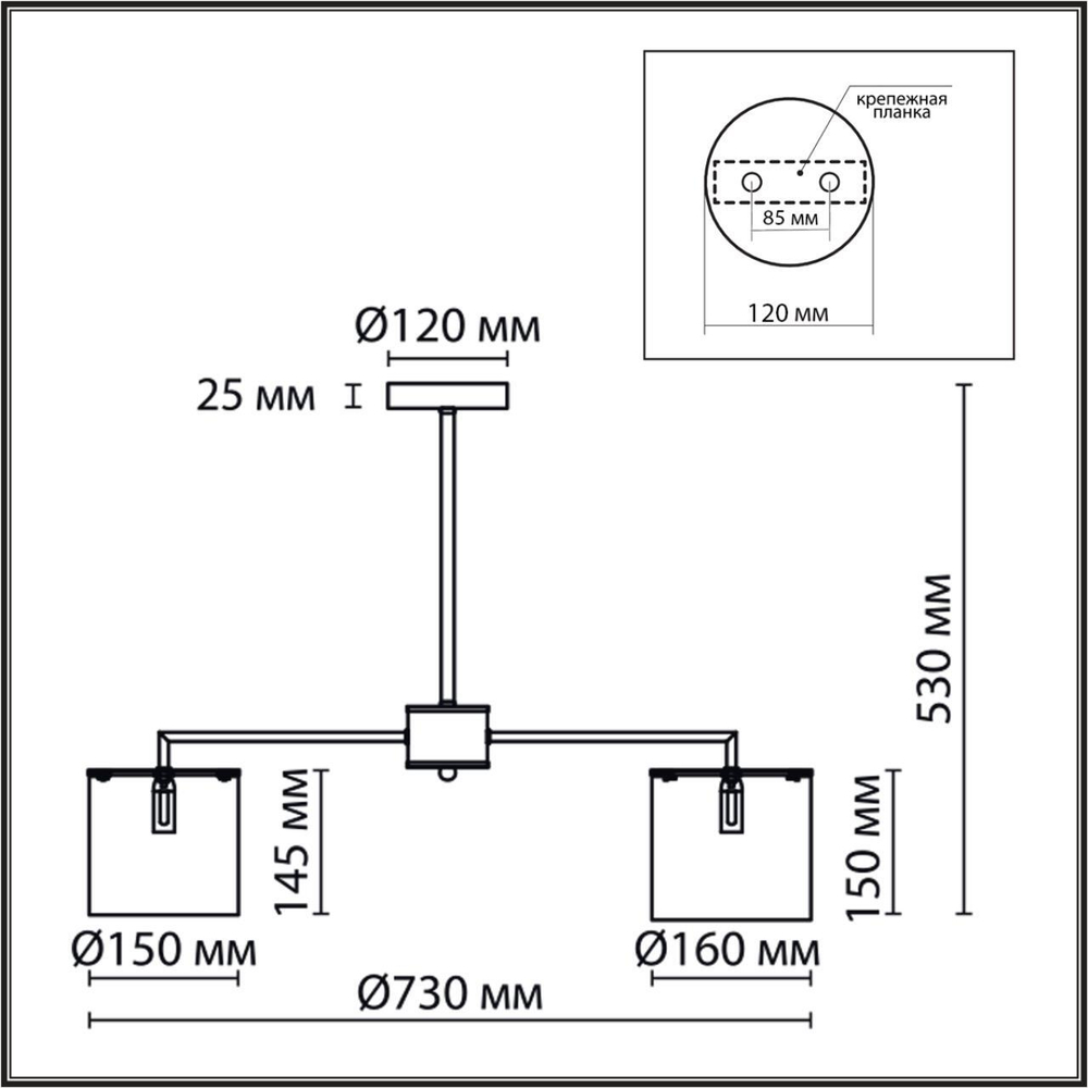 6591/6 CLASSI LN25 62 хром/белый, металл/текстиль Люстра подвесная E14 6*40W 220V SUNTORI