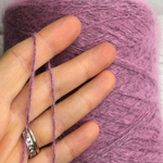 ANGORA 80 - Biagioli Modesto; 80% ангора, 20% п/а; 566м/100гр; цвет: графит коралл, col. 310678; S904; Есть мал. бобинки: 169гр.