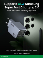 Сетевое зарядное устройство Ugreen X707 Space Gray (35008)