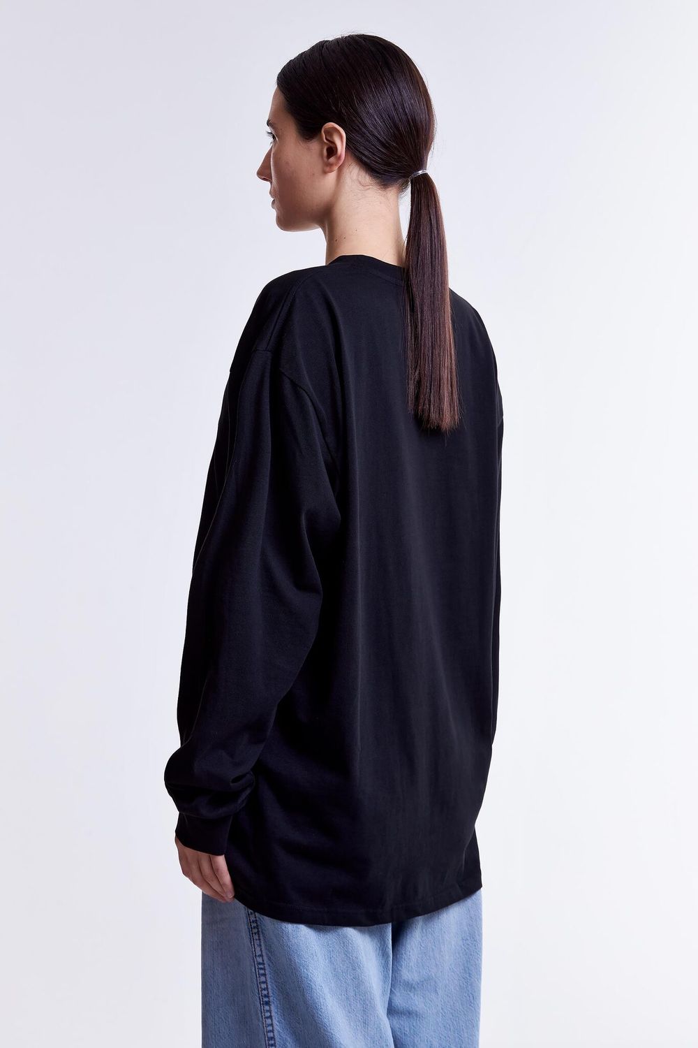 Лонгслив Гербарий Василек Черный