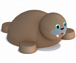 Резиновая фигура 3D Морж из резиновой крошки
