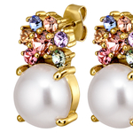 Серьги Dyrberg Kern BECKIA SG PASTEL MULTI / WHITE PEARL 460069