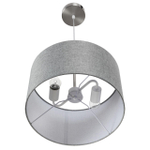 8251/2 MODERNI LN25 000  никель/серый, металл/текстиль Подвес Е27 2*60W 220V NIKKI