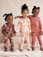 Пижама для девочки Next B30-731, 3 шт., Бордовый, Розовый, Кремовый