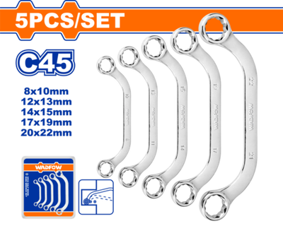 Набор накидных ключей 5 шт (8/32) WADFOW WFR3405