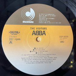 Винтажная виниловая пластинка LP ABBA АББА The Visitors (Japan 1981) (No Obi) I Let The Music Speak