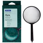 Лупа офисная 75мм, 5-х кратное увеличение, пластиковая оправа, Спейс