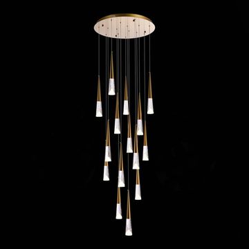 SL6111.203.15 Люстра подвесная ST-Luce Золотистый/Прозрачный LED 15*3W 3000K SOLLEN