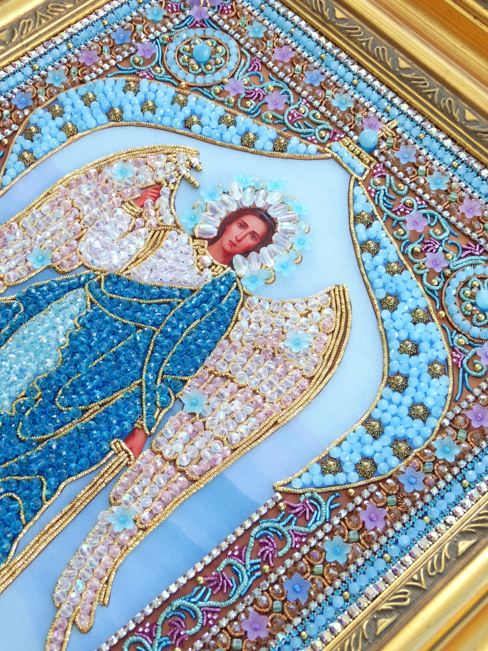 Принт-И24 Ткань с нанесенной авторской схемой Ангел Хранитель (+инструкция)